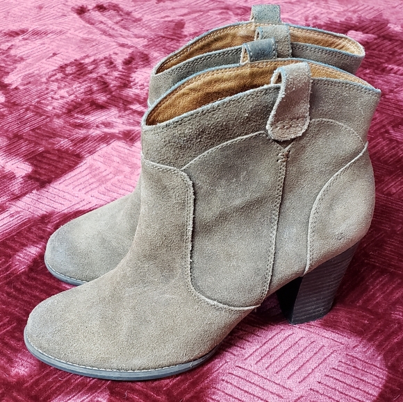 Clark's western leather suede booties size 10 - Picture 3 of 3